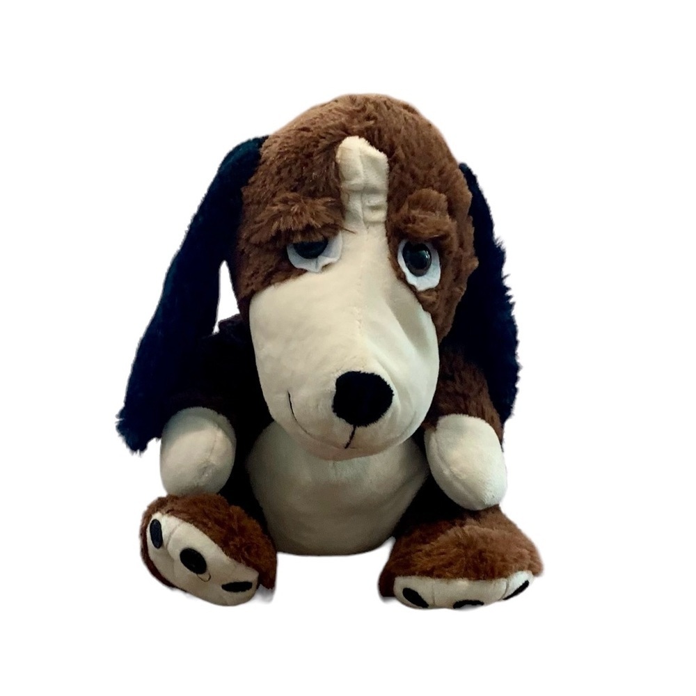 Peek A Boo Toys Basset The Dog Stuffed Animal Plush Toy, Dark Brown, 10.5”, NWT